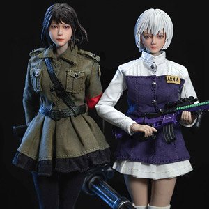 アニメアニメーションスタジオ 1/12 アクションフィギュア AR416 紗子 & M134 芳 セット (ドール)