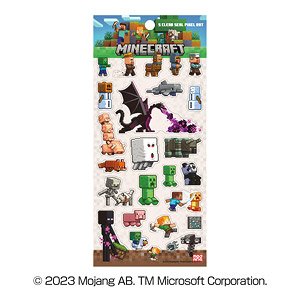 MINECRAFT Myne Craft Clear Sticker (5) Pixel Art (Anime Toy)