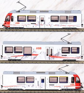 Rhatische Bahn ABe8/12 3510 `ABB` (3-Car Set) (Model Train)