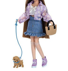 Clothes Licca Hair Extensions Licca-chan Dress Set - Doggy and Walking (Licca-chan)