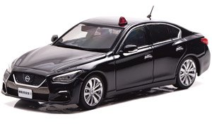 Nissan Skyline GT (V37) 2022 Police Headquarters Investigation Department Mobile Investigation Unit Car (Black) (Diecast Car)