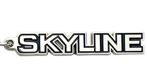 NISSAN Skyline (DR30) Rear Emblem Metal Key Chain (Diecast Car)