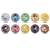 Bungo Stray Dogs Metallic Can Badge /01 (Set of 10) (Anime Toy) Item picture1