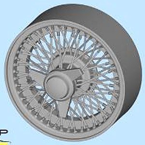 英国車用15インチ ワイヤーホイール (5個入り) (アクセサリー)