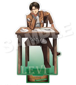 Attack on Titan Big Acrylic Stand Strategy Meeting Together Ver. Levi (Anime Toy)