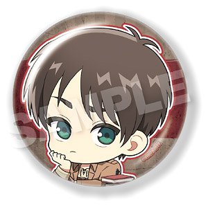 Attack on Titan Chobideka Can Badge Petit Strategy Meeting Ver. Eren Yeager (Anime Toy)