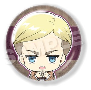 Attack on Titan Chobideka Can Badge Petit Strategy Meeting Ver. Erwin Smith (Anime Toy)