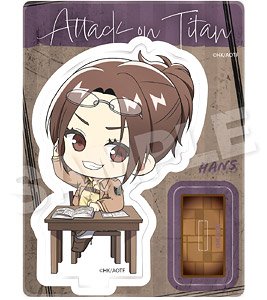 Attack on Titan Mini Chara Acrylic Mascot Petit Strategy Meeting Ver. Hange Zoe (Anime Toy)