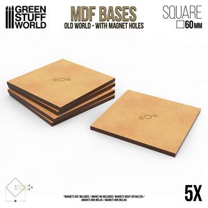 MDF Old World Bases - Square 60 mm (Display)