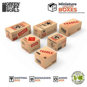 Miniature Printed Boxes - Large (Plastic model)