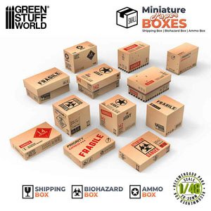 Miniature Printed Boxes - Small (Plastic model)
