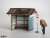 1/83(HO) Waiting Hut A (with Bus Stop Pole) [1:83, Unpainted] (Unassembled Kit) (Model Train) Other picture1