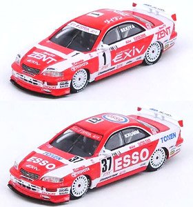 Toyota Corona EXiV #1 `ZENT` JTCC 1995 M.SEKIYA, #37 `ESSO` JTCC 1995 M.KRUMM Box Set (Diecast Car)