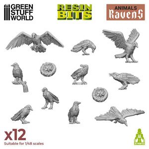 3D printed set - Ravens (Plastic model)
