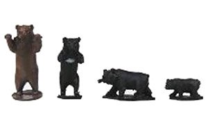 Animal Figure Series Bear (4 Pieces) (Model Train)