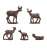 Animal Figure Series Deer (5 Pieces) (Model Train) Item picture1