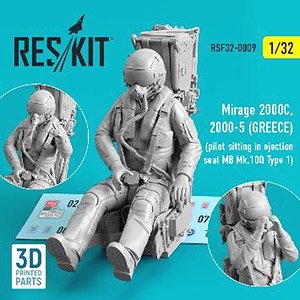 ギリシア空軍 ミラージュ2000C/2000-5 パイロットw/MB Mk.10Q 射出座席 (タイプ1) (プラモデル)