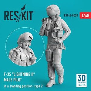F-35 男性パイロット タイプ2 `出動` (プラモデル)