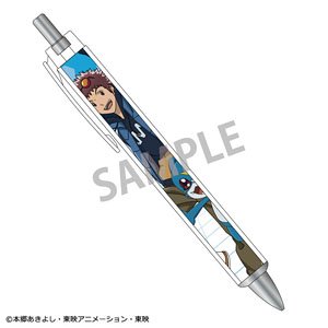 Digimon Adventure 02 Thick Shaft Ballpoint Pen Davis Motomiya & Veemon (Anime Toy)