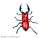 Pripra Mugen Museum Mugen Stag Beetle Ruby (Plastic model) Item picture1