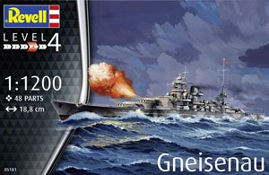 German Battle Cruiser Gneisenau (Plastic model)