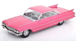 キャデラック シリーズ 62 クーペ DeVille 1961 ピンクメタリック (ミニカー)