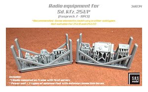 Radio equipment for Sd.Kfz. 251/1 (Fusprech.f -1943) (Plastic model)
