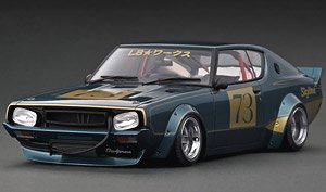LB-WORKS Kenmeri 2Dr Blue Green Metallic (Diecast Car)