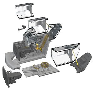 Bf109G-5/G-6 コックピット (エデュアルド用) (プラモデル)