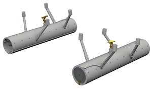 WGr.21 for Bf 109G (Set of 2) (for Eduard) (Plastic model)