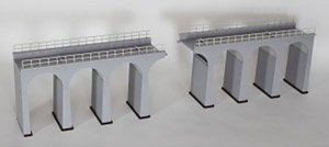 1/80(HO) HO Gauge Size Concrete Arch Bridge Standard Kit (Unassembled Kit) (Model Train)