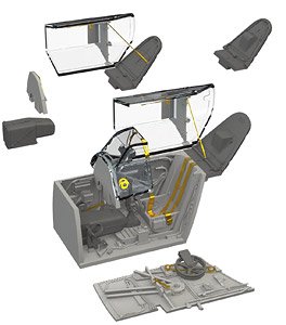 Bf109G-6/AS コックピット (エデュアルド用) (プラモデル)