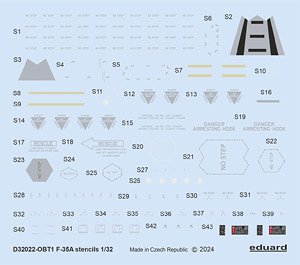 F-35A stencils Decal (for Italeri) (Plastic model)