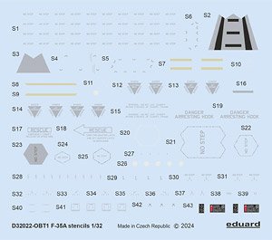 F-35A データステンシルデカール (イタレリ用) (プラモデル)