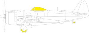 P-47D-25 塗装マスクシール (ミニアート用) (プラモデル)