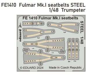 フェアリー フルマーMk.I シートベルト (ステンレス製) (トランぺッター用) (プラモデル)