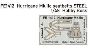 Hurricane Mk.IIc Seatbelts STEEL (for Hobby Boss) (Plastic model)