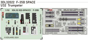 F-35B 「スペース」 内装3Dデカール w/エッチングパーツセット (トランぺッター用) (プラモデル)