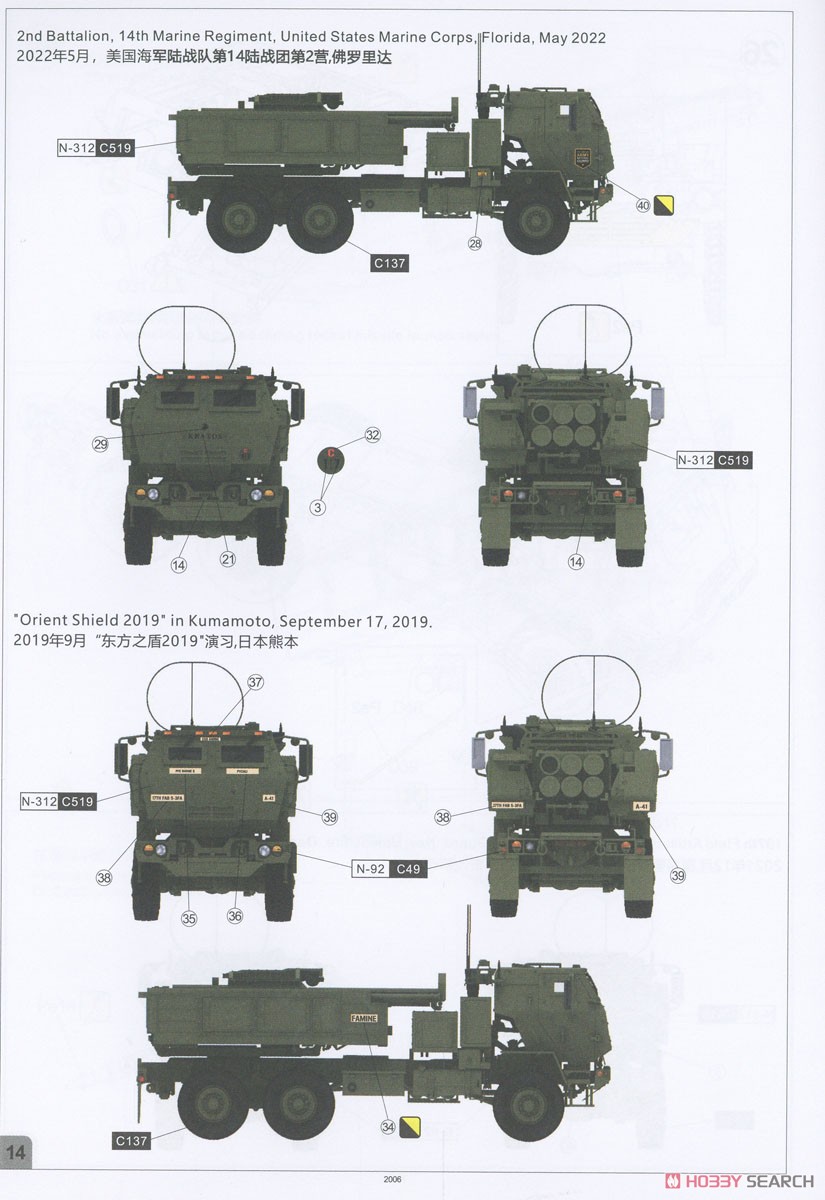 M142 HIMARS 高機動ロケット砲システム (プラモデル) 塗装1