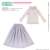 45 Loose And Fluffy Girly Knit & Long Skirt Set (Mist Gray X Pale Gray) (Fashion Doll) Item picture1