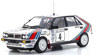 ランチア デルタ HF 4WD 1000湖 `チーム ランチア` 1987 #4 (ミニカー)