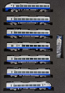 E653系0番代 (フレッシュひたち・青色) 増結7両編成セット (動力無し) (増結・7両セット) (塗装済み完成品) (鉄道模型)