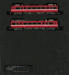 名鉄 7700系 白帯車1990 (妻面窓付き) 基本2両編成セット (動力付き) (基本・2両セット) (塗装済み完成品) (鉄道模型)
