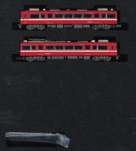 Meitetsu Series 7700 White Stripe 1990 (w/End Panel Window) Additional Two Car Formation Set (without Motor) (Add-on 2-Car Set) (Pre-colored Completed) (Model Train)