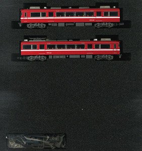 名鉄 7700系 白帯車1990 (妻面窓無し) 増結2両編成セット (動力無し) (増結・2両セット) (塗装済み完成品) (鉄道模型)