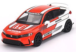 Honda シビック Type R 2023 #1 ペースカー レッド (左ハンドル) (ミニカー)