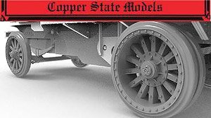 Garford-Putilov reinforced wheels (Naval type) (for Copper State Models) (Plastic model)