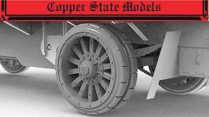 Garford-Putilov rear wheels, 1941 pattern (for Copper State Models) (Plastic model)