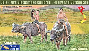 60`s-70`s Southern Vietnam Buffalo Set (Plastic model)