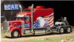 Peterbilt 379 Custom 2002 Red (Diecast Car)
